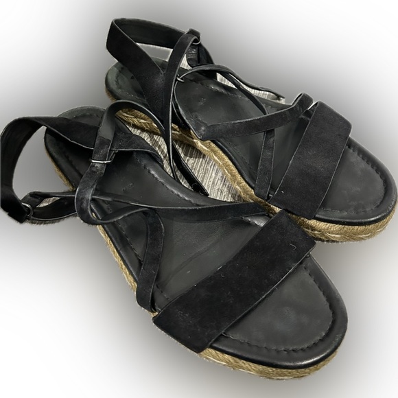 Via Spiga Black Sandals - Picture 1 of 10